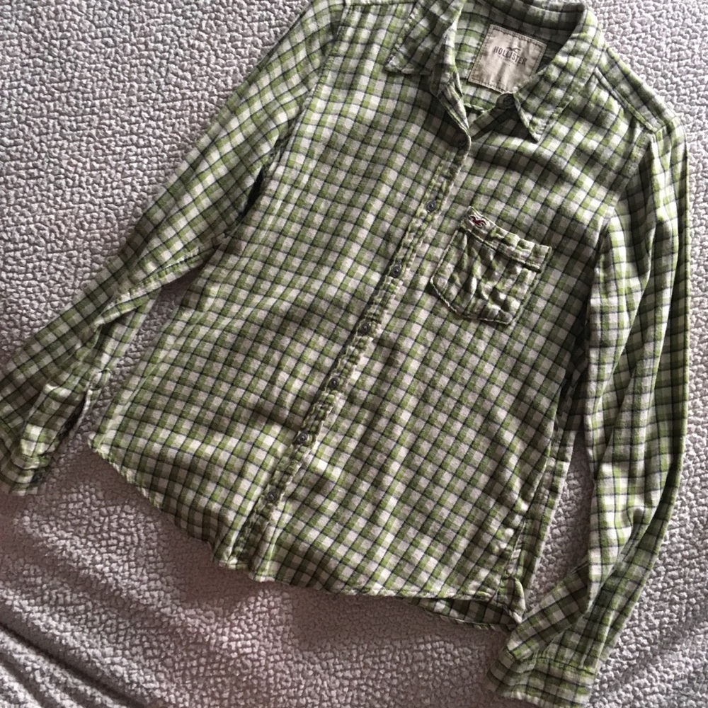 Hollister Long sleeve plaid shirt